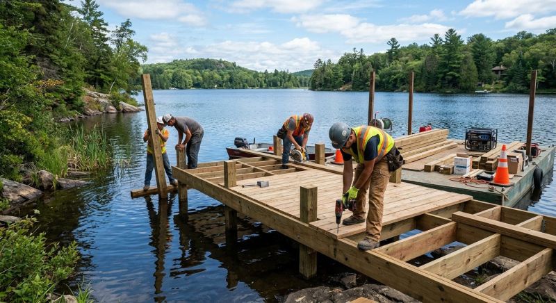 Pond Dock Construction in Roswell, GA