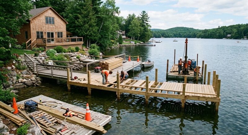 Pond Dock Construction in Denver County, CO