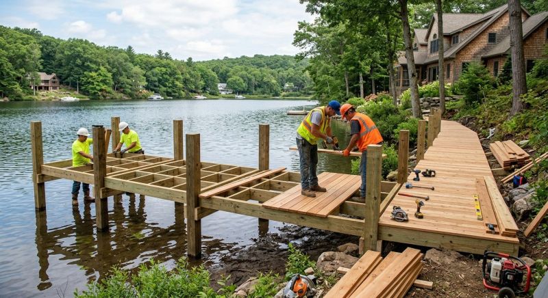 Pond Dock Installation in Littleton, CO
