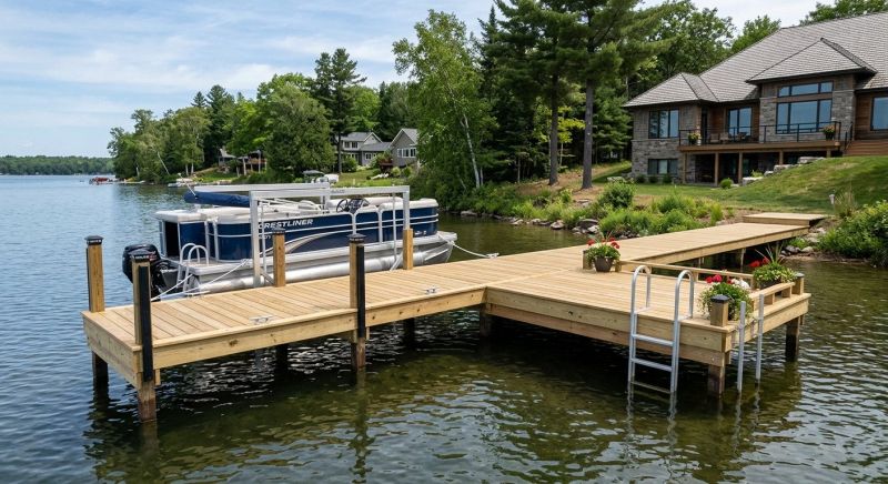 Pond Dock Installation in Roswell, GA