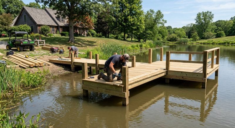 Wood Dock Installation in Littleton, CO